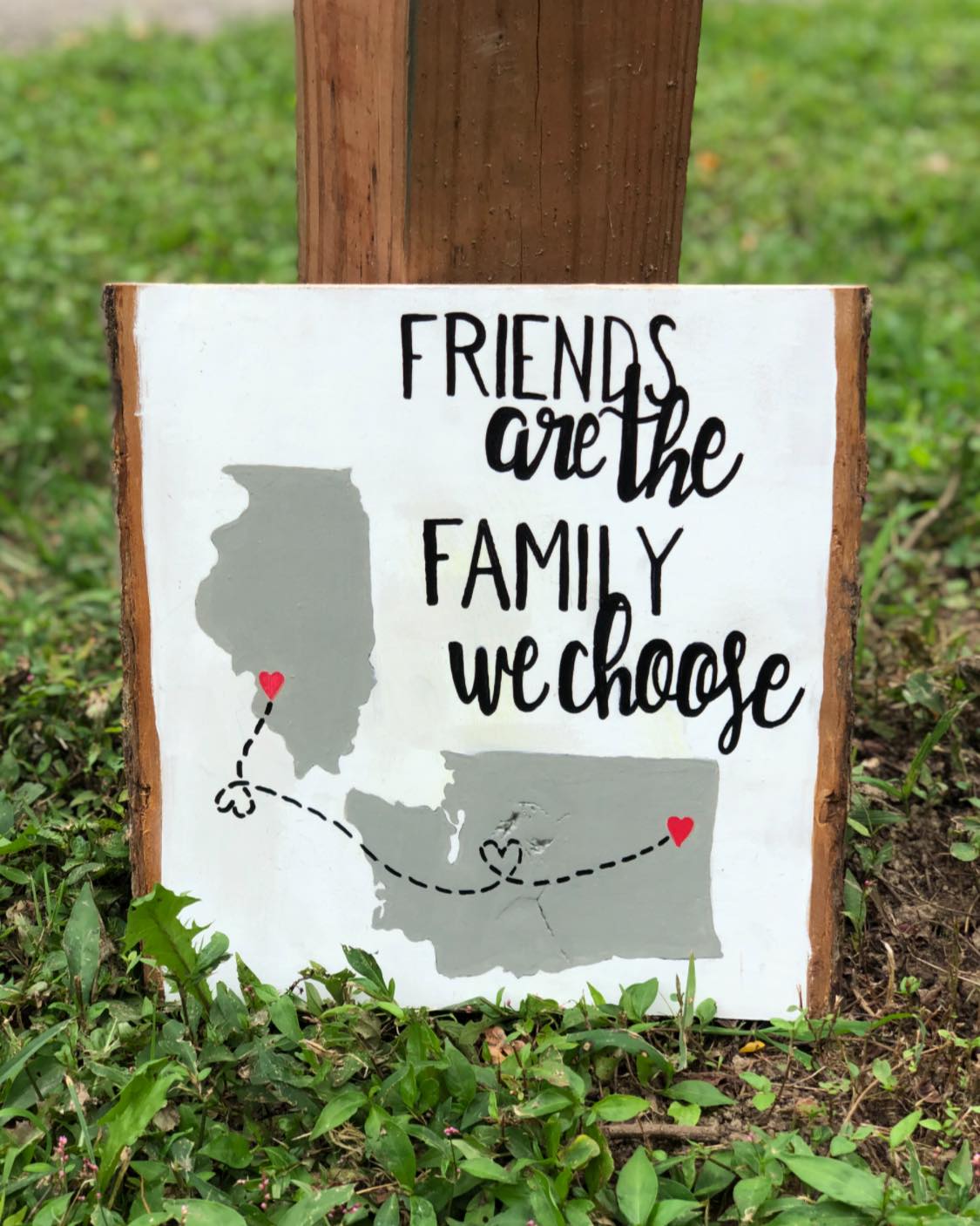 Sign of family and friends